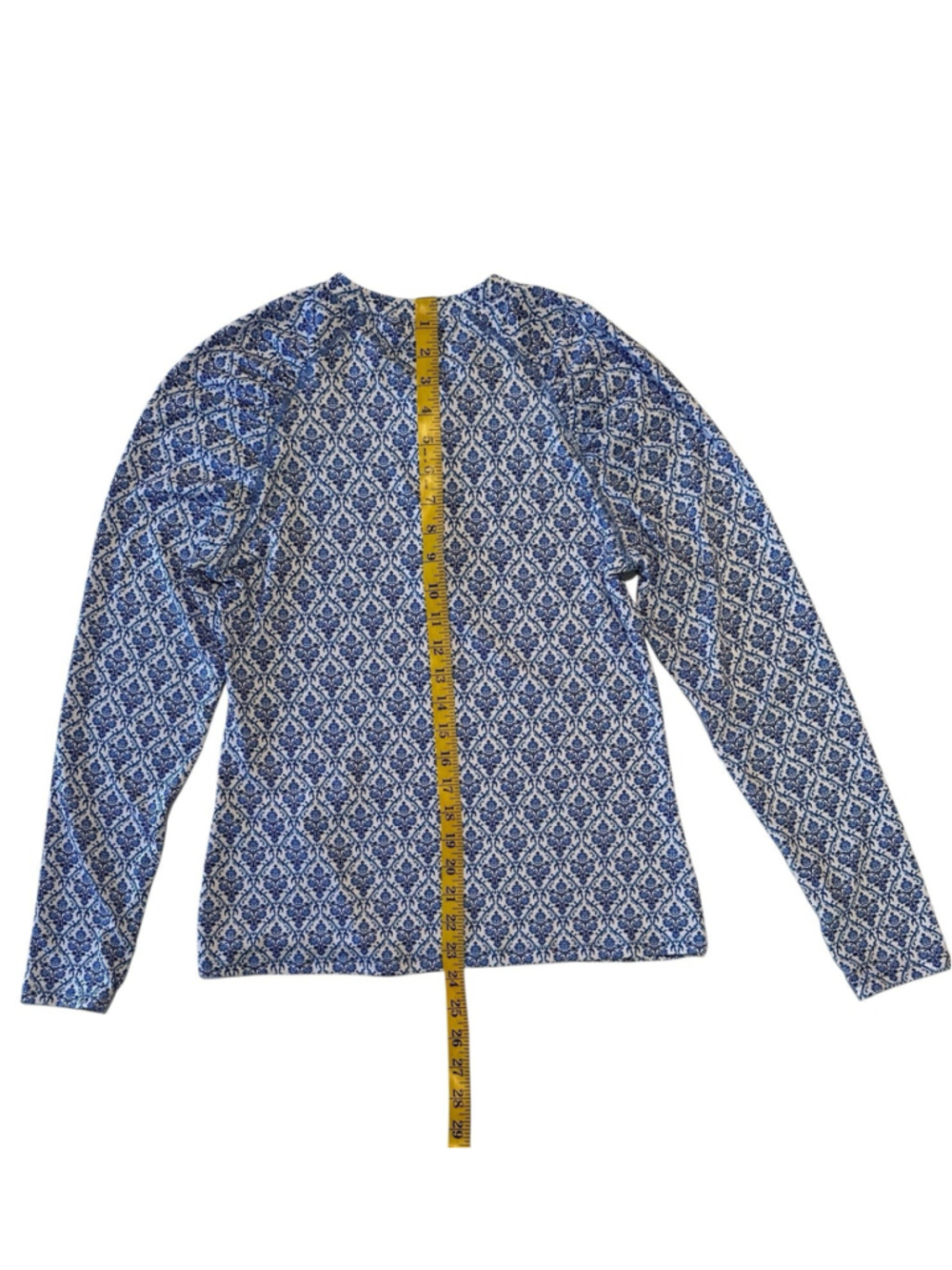 The American Outdoorman For Women Activewear Top 1/4 Zip Womens M Blue & White - Picture 7 of 11